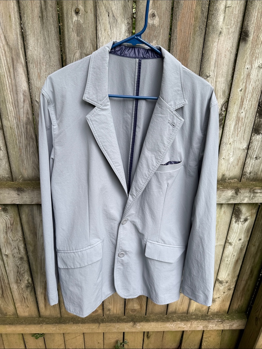 Stio Crester Blazer performance stretch pockets Techwear gray-blue 2141 sz 40